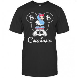 Mickey Mouse St Louis Cardinals Love T-Shirt